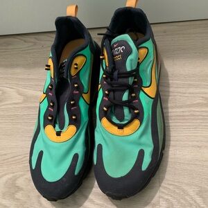 Nike air max 270 Athletic Shoes - Green, Yellow, and Black
